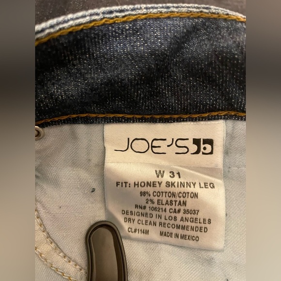 Joes Jeans Woman’s Size 31 Honey Skinny Leg Medium Wash Mid Rise Soft Stretch - Picture 7 of 7